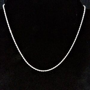 925 silver rope necklace